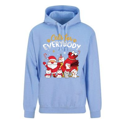 Cats For Everybody Cat Lover Ugly Christmas Sweater Pajama Gift Unisex Surf Hoodie