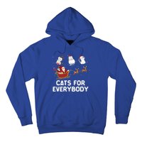 Cats For Everybody Festive Christmas Santa Xmas Funny Ugly  Hoodie