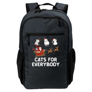 Cats For Everybody Festive Christmas Santa Xmas Funny Ugly  Daily Commute Backpack