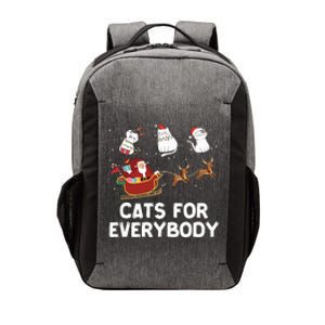 Cats For Everybody Festive Christmas Santa Xmas Funny Ugly  Vector Backpack