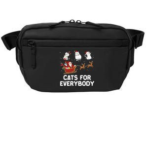 Cats For Everybody Festive Christmas Santa Xmas Funny Ugly  Crossbody Pack