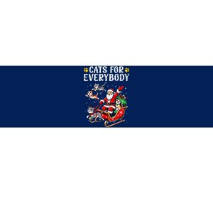 Cats For Everybody Christmas Cat Funny Xmassanta Bumper Sticker