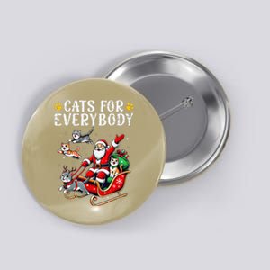 Cats For Everybody Christmas Cat Funny Xmassanta Button