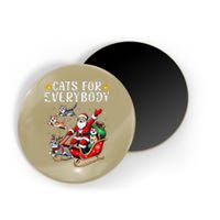 Cats For Everybody Christmas Cat Funny Xmassanta Magnet