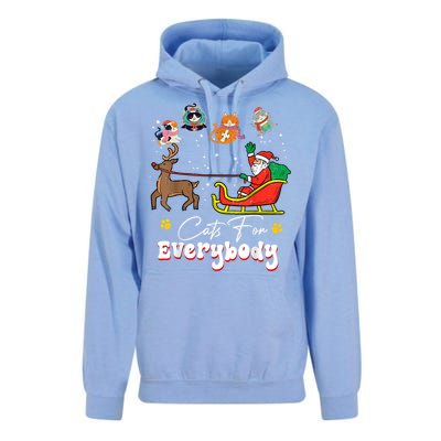 Cats For Everybody Christmas Cat Funny Christmas Santa Great Gift Unisex Surf Hoodie