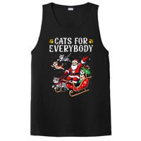 Cats For Everybody Christmas Cat Funny Santa Gift PosiCharge Competitor Tank