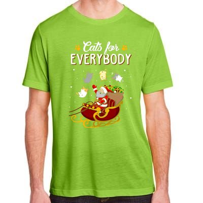 Cats For Everybody Cat Christmas Ugly Christmas Gift Adult ChromaSoft Performance T-Shirt