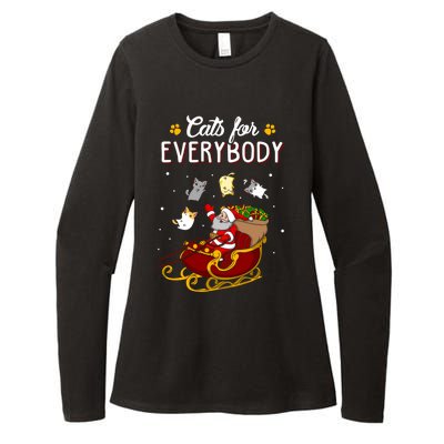 Cats For Everybody Cat Christmas Ugly Christmas Gift Womens CVC Long Sleeve Shirt