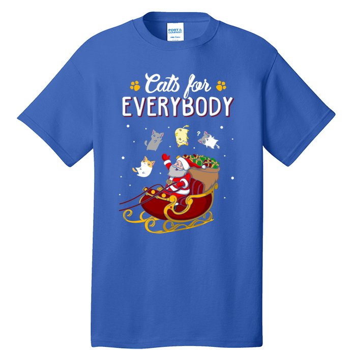 Cats For Everybody Cat Christmas Ugly Christmas Gift Tall T-Shirt