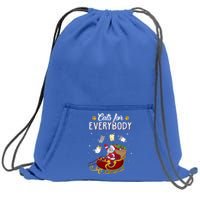 Cats For Everybody Cat Christmas Ugly Christmas Gift Sweatshirt Cinch Pack Bag