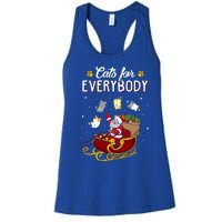 Cats For Everybody Cat Christmas Ugly Christmas Gift Women's Racerback Tank