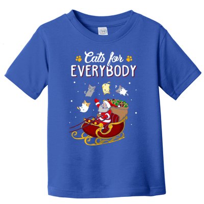 Cats For Everybody Cat Christmas Ugly Christmas Gift Toddler T-Shirt