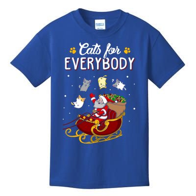 Cats For Everybody Cat Christmas Ugly Christmas Gift Kids T-Shirt