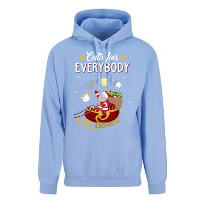 Cats For Everybody Cat Christmas Ugly Christmas Gift Unisex Surf Hoodie