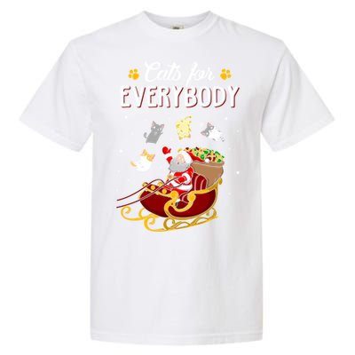 Cats For Everybody Cat Christmas Ugly Christmas Gift Garment-Dyed Heavyweight T-Shirt