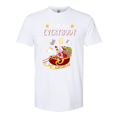 Cats For Everybody Cat Christmas Ugly Christmas Gift Softstyle CVC T-Shirt