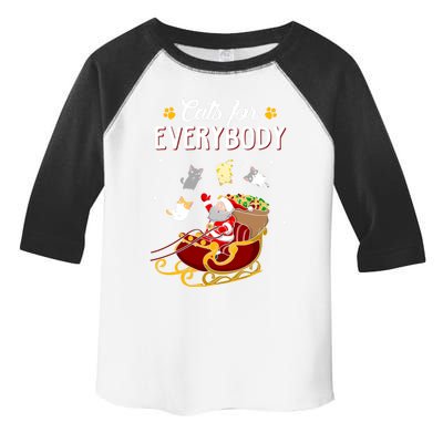 Cats For Everybody Cat Christmas Ugly Christmas Gift Toddler Fine Jersey T-Shirt