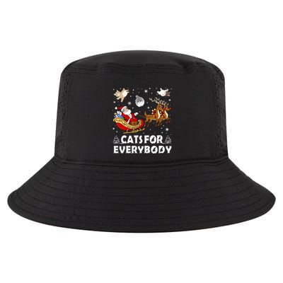 Cats For Everybody Christmas Cat Funny Xmas Santa Gift Cool Comfort Performance Bucket Hat