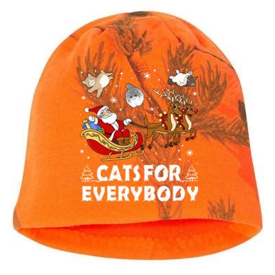 Cats For Everybody Christmas Cat Funny Xmas Santa Gift Kati - Camo Knit Beanie