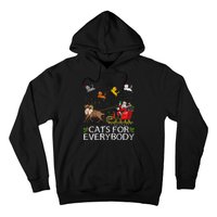 Cats For Everybody Christmas Cat Funny Xmas Santa Hoodie