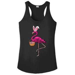 Cute Flamingo Egg Hunt Easter Bunny Funny Easter Gift Ladies PosiCharge Competitor Racerback Tank