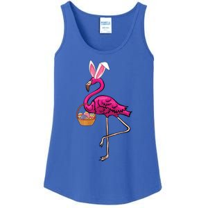 Cute Flamingo Egg Hunt Easter Bunny Funny Easter Gift Ladies Essential Tank