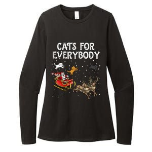 Cats For Everybody Christmas Cat Funny Xmas Santa Gift Womens CVC Long Sleeve Shirt