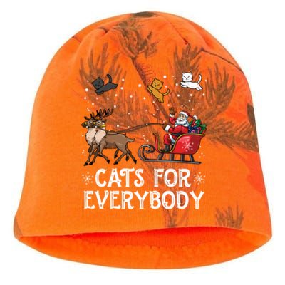 Cats For Everybody Christmas Cat Funny Xmas Santa Gift Kati - Camo Knit Beanie