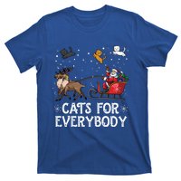 Cats For Everybody Christmas Cat Funny Xmas Santa Gift T-Shirt