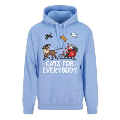 Cats For Everybody Christmas Cat Funny Xmas Santa Meaningful Gift Unisex Surf Hoodie