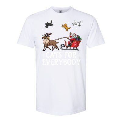 Cats For Everybody Christmas Cat Funny Xmas Santa Meaningful Gift Softstyle® CVC T-Shirt