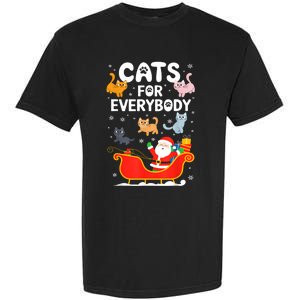 Cats For Everybody Xmas Adult Women Christmas Garment-Dyed Heavyweight T-Shirt