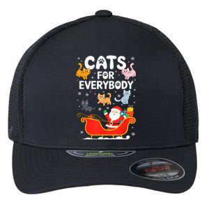 Cats For Everybody Xmas Adult Women Christmas Flexfit Unipanel Trucker Cap