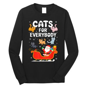 Cats For Everybody Xmas Adult Women Christmas Long Sleeve Shirt