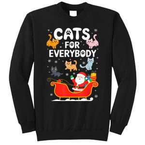 Cats For Everybody Xmas Adult Women Christmas Sweatshirt