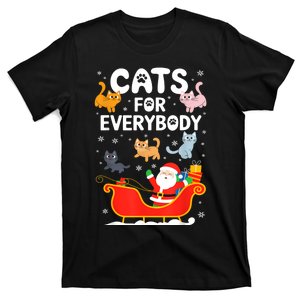 Cats For Everybody Xmas Adult Women Christmas T-Shirt