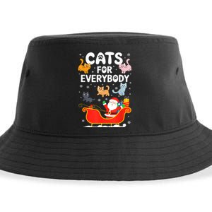 Cats For Everybody Xmas Adult Women Christmas Sustainable Bucket Hat