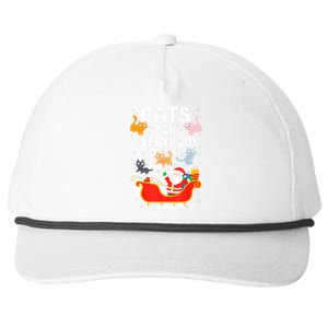 Cats For Everybody Xmas Adult Women Christmas Snapback Five-Panel Rope Hat