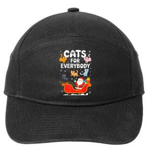 Cats For Everybody Xmas Adult Women Christmas 7-Panel Snapback Hat