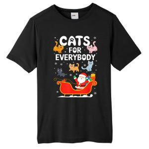 Cats For Everybody Xmas Adult Women Christmas Tall Fusion ChromaSoft Performance T-Shirt