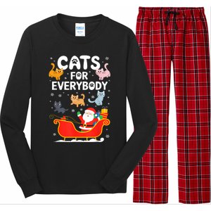 Cats For Everybody Xmas Adult Women Christmas Long Sleeve Pajama Set