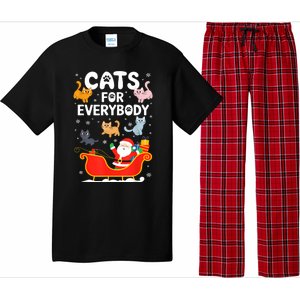 Cats For Everybody Xmas Adult Women Christmas Pajama Set