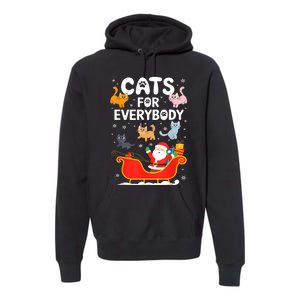 Cats For Everybody Xmas Adult Women Christmas Premium Hoodie