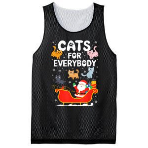 Cats For Everybody Xmas Adult Women Christmas Mesh Reversible Basketball Jersey Tank