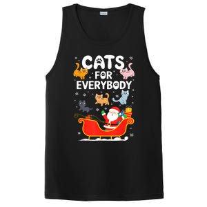 Cats For Everybody Xmas Adult Women Christmas PosiCharge Competitor Tank