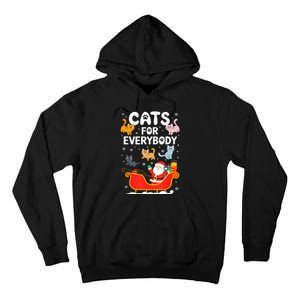 Cats For Everybody Xmas Adult Women Christmas Tall Hoodie