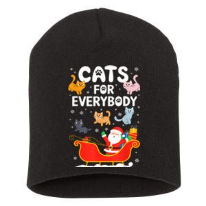 Cats For Everybody Xmas Adult Women Christmas Short Acrylic Beanie