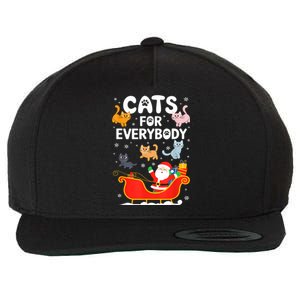 Cats For Everybody Xmas Adult Women Christmas Wool Snapback Cap