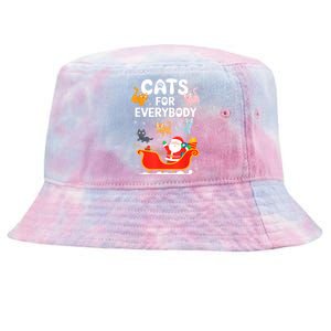 Cats For Everybody Xmas Adult Women Christmas Tie-Dyed Bucket Hat