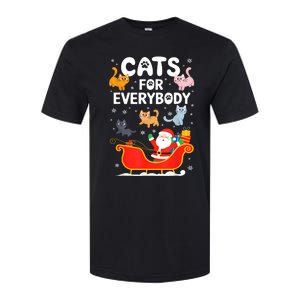 Cats For Everybody Xmas Adult Women Christmas Softstyle CVC T-Shirt